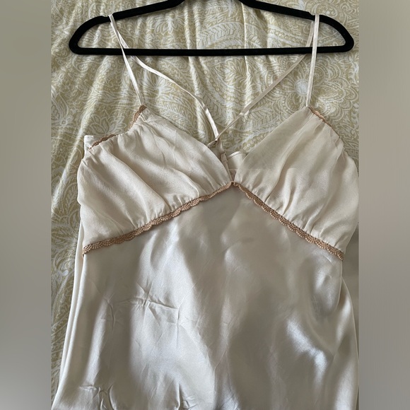 Zara Women Mulberry Silk Blend Lingerie/Mini Dress - Size Large NWT - Picture 3 of 5